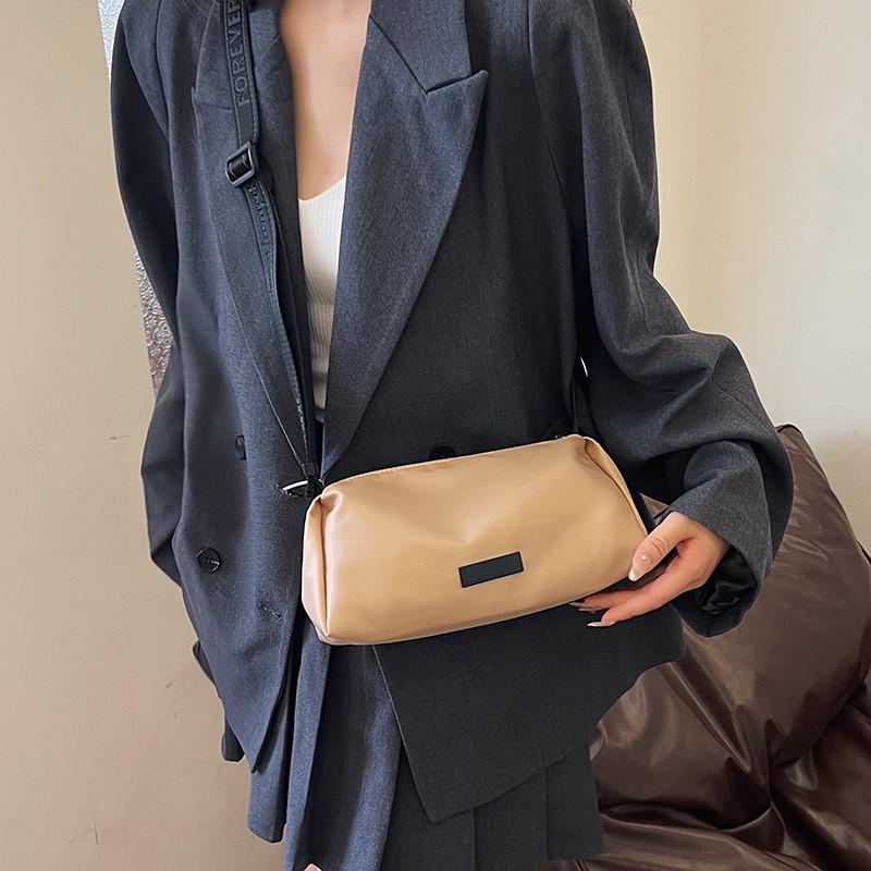 Модная винтажная сумка через плечо Просторная сумка-тоут для поездок на работу На лето 2024 года В черном и хаки хаки