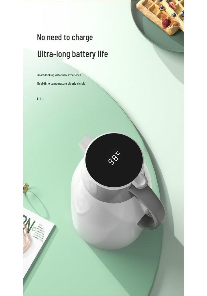 2026 Smart Temperature-Control Kettle: Large Capacity, Insulated, Temperature Display, Hot Water Bottle for Home Use.