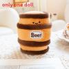 Cartoon Beer Bottle Plush Toy With Pp Cotton Filling For Gift And Collection
