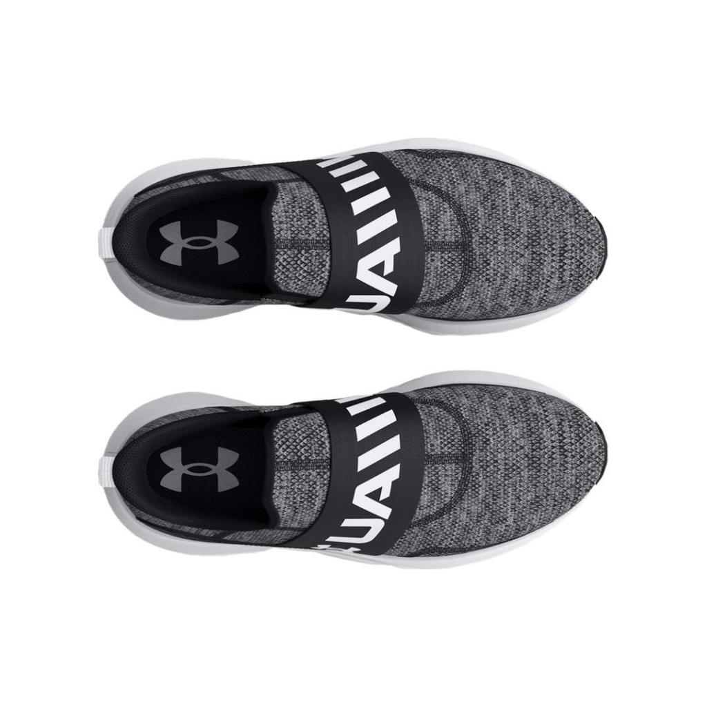 Under Armour Women's Surge 3 Slip Running Shoes Black White 3026507-001