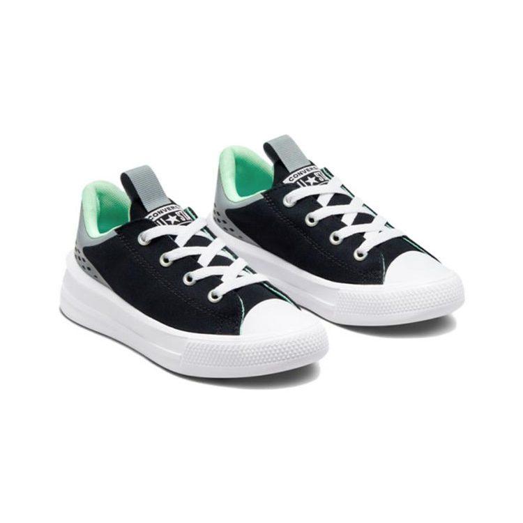 Converse Chuck Taylor All Star Athleisure Low Top Kids' Skateboarding Shoes Black Gray Children Aged 3 7 Years Old A01028C