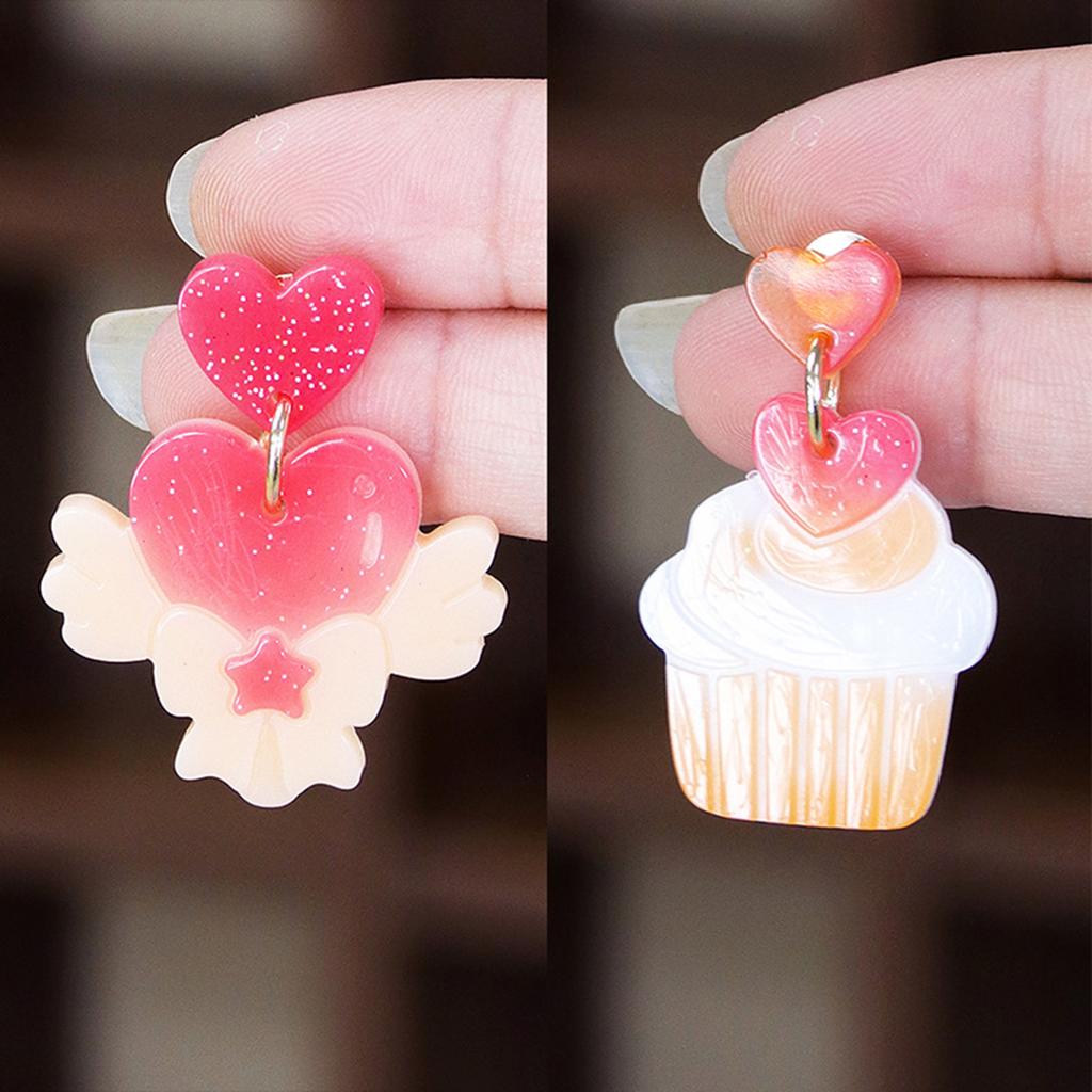 2pcs Heart Series Silicone Molds For Earrings Crafting Durable And Easy Release Ideal For Resin Jewelry Making