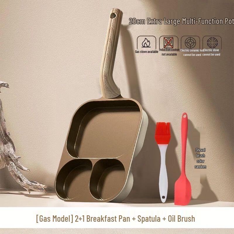 

ZISIZ 3-in-1 Ceramic Breakfast Frying Pan