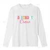 Birthday Crew Bday Groovy T Shirt vintage Washed streetwear Stylish Stretched homme designer clothes Casual Comfortable