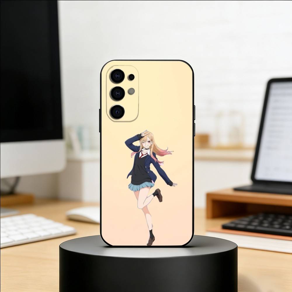 My Dress Up D-Darling Marin Kitagawa Phone Case Black Silicone Soft For Samsung S25,S24,S21,S22,S23,S30,Ultra,S20,Plus,Fe,Lite