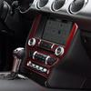 Red Carbon Fiber Cd Panel Ford Mustang 15-19
