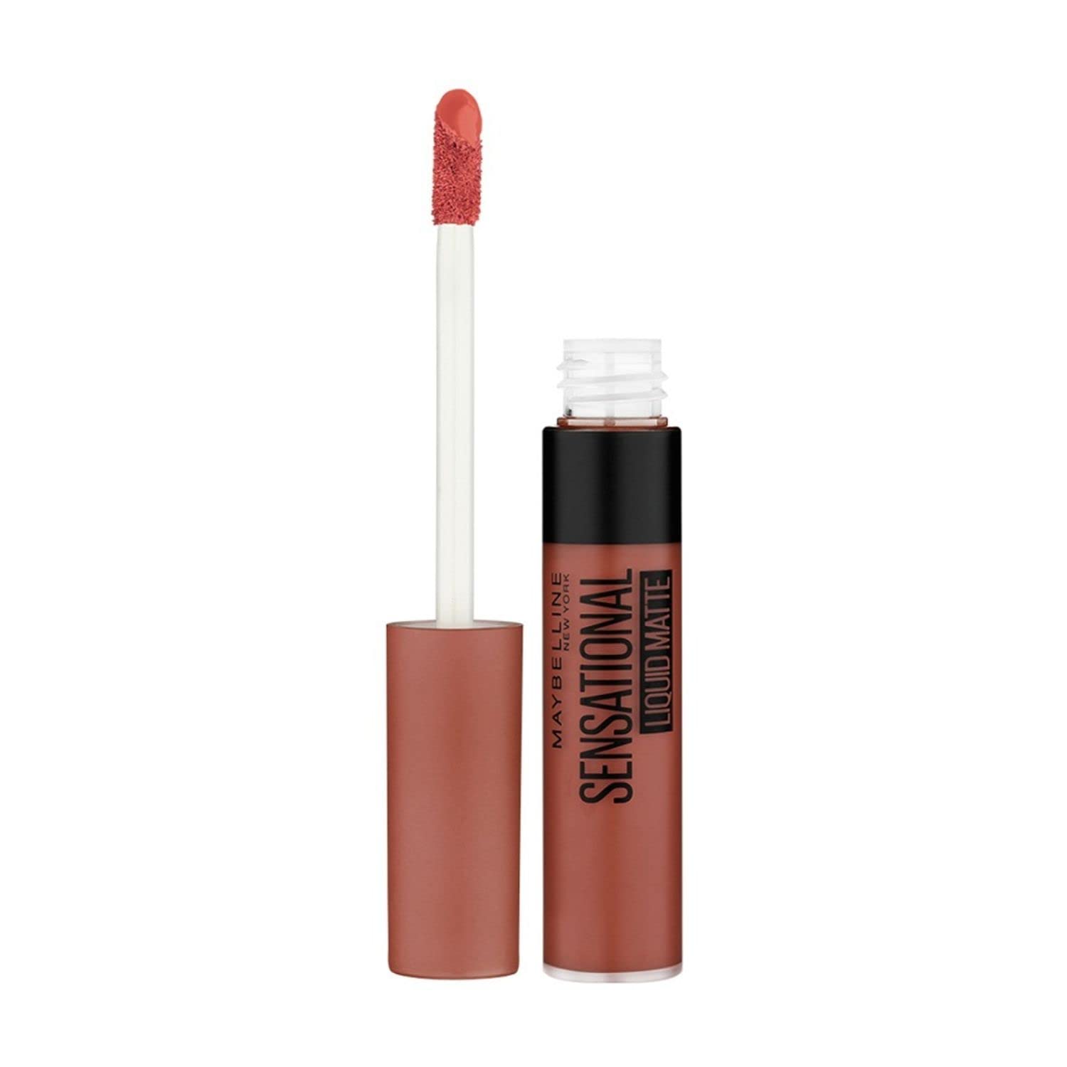 

Maybelline New York Sensational Liquid Matte Lipstick 7ml NU02 Strip It Off Lightweight Long Lasting Non Sticky Full Coverage Nude Lip Color
