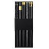 5 Pairs Zinc Zinc Alloy Sushi Chopsticks Non-Slip Kitchen Chopsticks Janpanese Chopsticks Set  Restaurant
