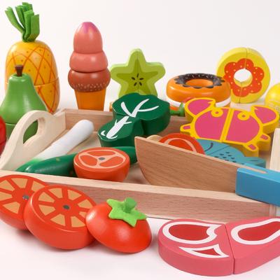 Simulation Küche Pretend Spielzeug Holz Klassische Spiel Montessori Pädagogisches Spielzeug Für Kinder Kinder Geschenk Schneiden Obst Gemüse Set