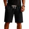 Mens Knit Sweat Shorts Casual Elastic Waist Stretch Workout Gym Shorts 7 inch Inseam Drawstring Running Shorts with Pockets