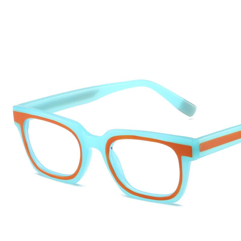 Anti-Blaulicht-Brille Damen Für Herren Vintage Marke Designer Myopie Sehstärke Optisch Computer Zweifarbig Brillenrahmen