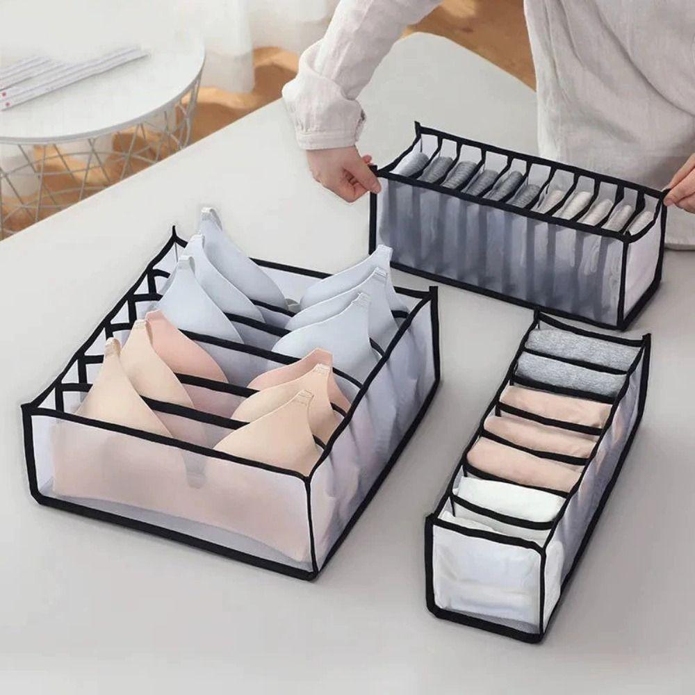 Home Organization Foldable Underwear Drawer Organizer Organizer Divider Box Storage Box Bra Socks Storage Drawer Organization