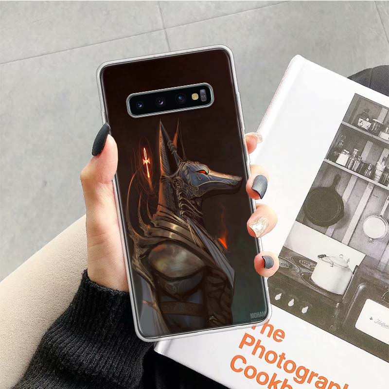 

Egypt Nefertiti Anubis Ankh Cat Phone Case for Samsung Galaxy A52 A51 A50S A12 A22 A32 A72 A10S A30S A31 A71 Note 20 Ultra 10 Pl Samsung A50