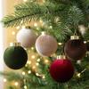 Set of 25 Flocked 6cm Christmas Tree Ornaments - Multiple Styles