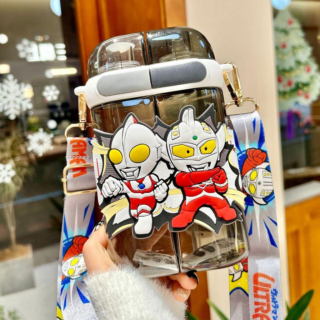 Sanrio Kids Tritan Straw Cup With Double Drinking Compartments For School And Travel
