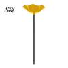 Patio Planter Accessory Handmade Flower Garden Stake Ground Insert Bee Butterfly Watering Station Decorative Pollinator Water Bird Bath Drinking Bowl