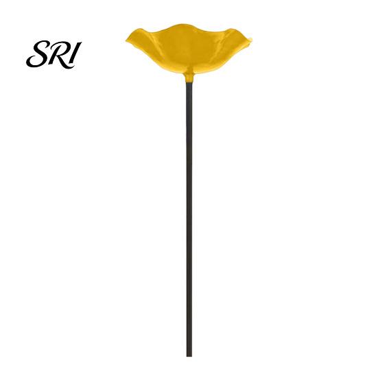 Patio Planter Accessory Handmade Flower Garden Stake Ground Insert Bee Butterfly Watering Station Decorative Pollinator Water Bird Bath Drinking Bowl