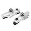 2 Pcs Mi.xim Brake Rubber Block Drawer Type Aluminium Alloy Bike Brake Pads Lower Noise Anti Friction Silver