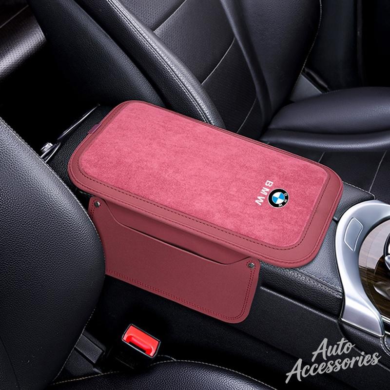 uylez5 Car Central Armrest Cushion Multifunction Storage Anti-slip Protective Pad For BMW X1 X2 X3 X4 X5 X6 F30 F34 E90 G20 F20 F21 E60