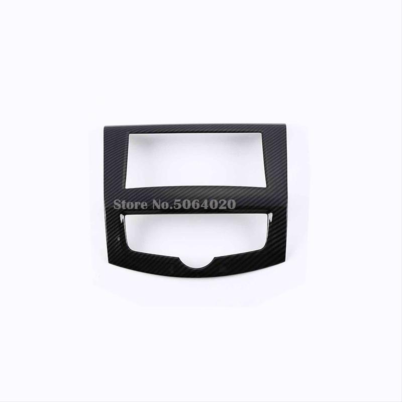 ABS Matte Carbon fibre Car navigation panel Trims Cover Auto Styling Sticker Accessories For Nissan Navara NP300 2017 2018 2019