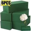 Flower Foam Blocks of Fresh and Artificial Flowers, 1-6 Wet Flower Foam Blocks for Home Decoration, Wedding, Party and Holiday