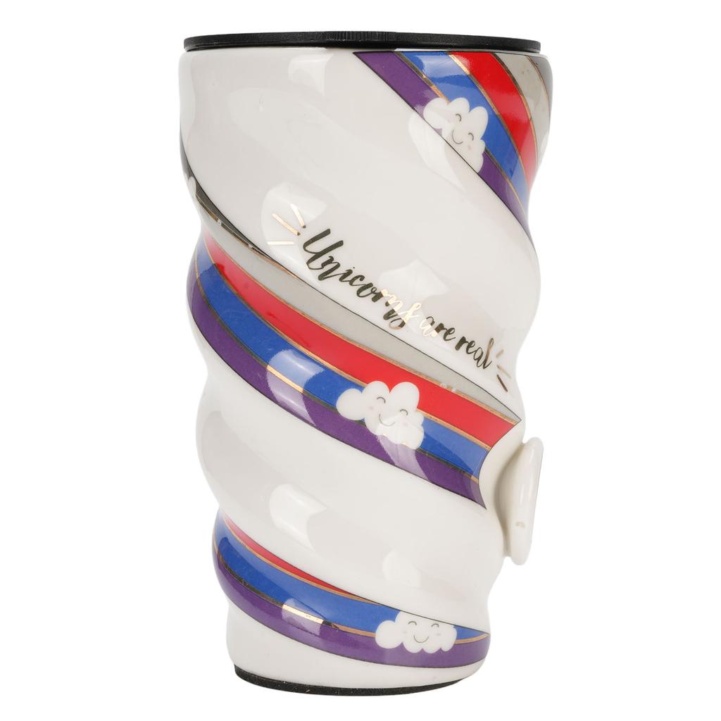 Ceramic Coffee Mug Big 520ml Capacity with Lid Innovative Unique for Home Travel