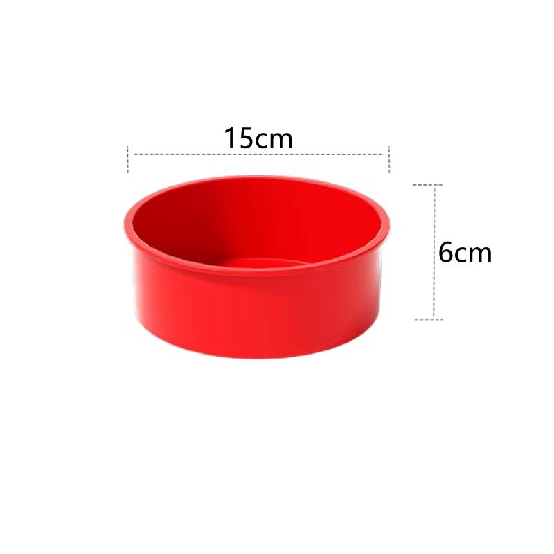 Runde Silikon-Kuchenform 4/6/8/10 Zoll Antihaft-Kuchenbackform Tablett Käsekuchenform Backform Perfekt für Geburtstags-Weihnachtsfeier