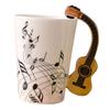 Ceramic Cup Coffee Mug Instrument Mug Creative Gift Black Guitar ARI