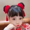 2pcs Universal New Year's Red Plush Hair Rope Ancient Style Girl Hair Ties Girl Headwear  Hanfu