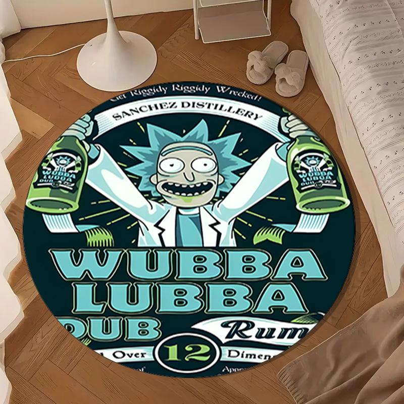 Monster Scientist Round Rug for Livingroom,Bedroom, Palyroom, Chair Rug, Area rug, Circle Carpet, Large Size Fan Christmas gift