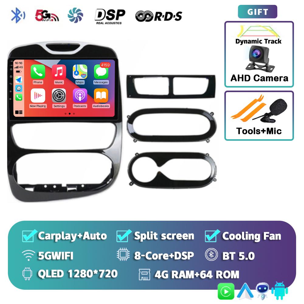 Android 14 Carplay Auto For Renault Clio 3 4 2012-2015 2016 2017 2018 Car Radio Multimedia Video Player Stereo Audio DSP 2Din BT