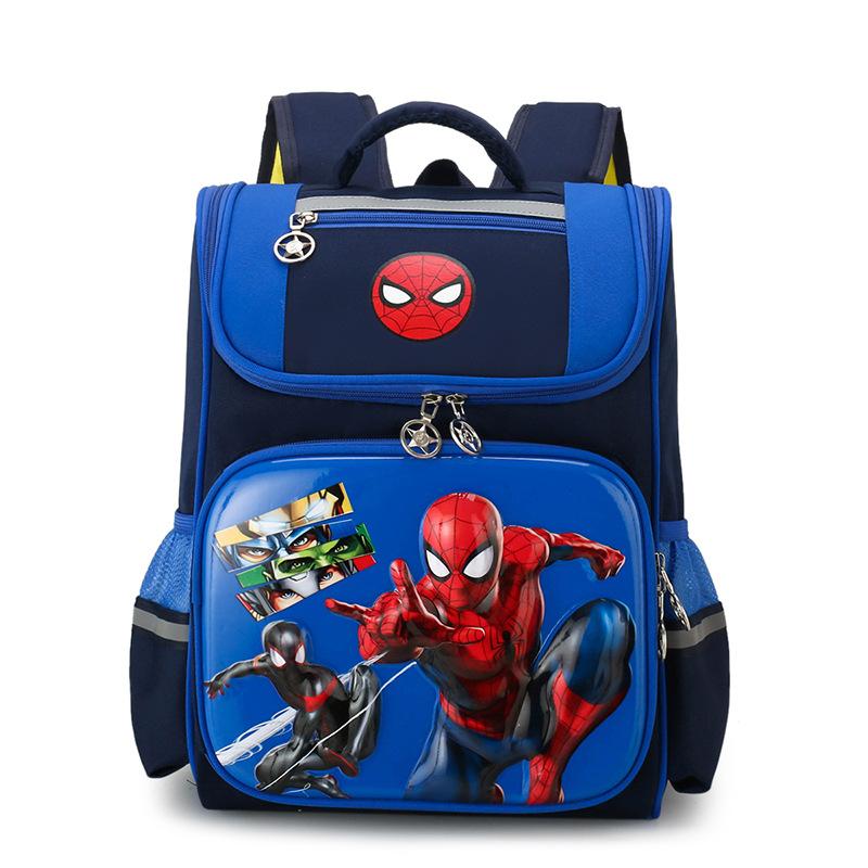 3D Cartoon Kids Backpack Spider-Man School Bag for Boys Girls Lightweight Anti-Scoliosis Shoulder Bag Preschool Kindergarten Bookbag
