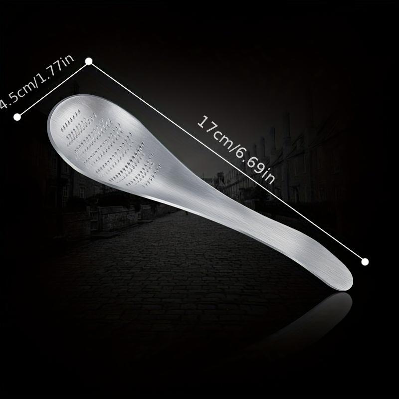 

1 шт. Ложка-терка для имбиря из нержавеющей стали, Чеснокодавилка, Ручной измельчитель чеснока, Кухонные инструменты, Измельчитель, Кухня серебряный