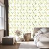 Wallpaper Flowers Dandelions with Leaves for Living Room and Bedroom 50x1000