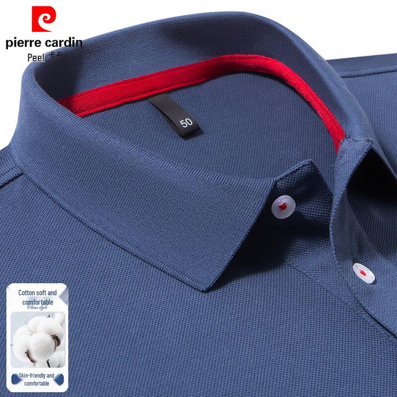 Pierre Cardin Men's Cotton Business Casual Short Sleeve Polo Shirt
