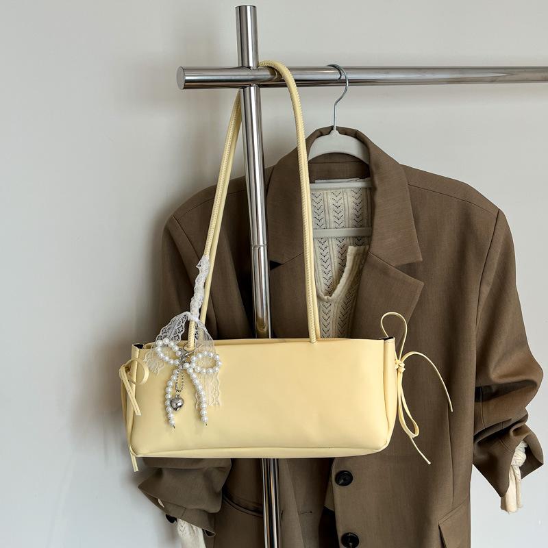 

Niche fashion and beauty casual shoulder armpit bag women s new simple and versatile handbag women no pendant жёлтый