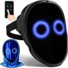 LED-mask med Bluetooth-appkontroll Programmerbar Ansiktsförvandlande Lysande Halloween LED-mask