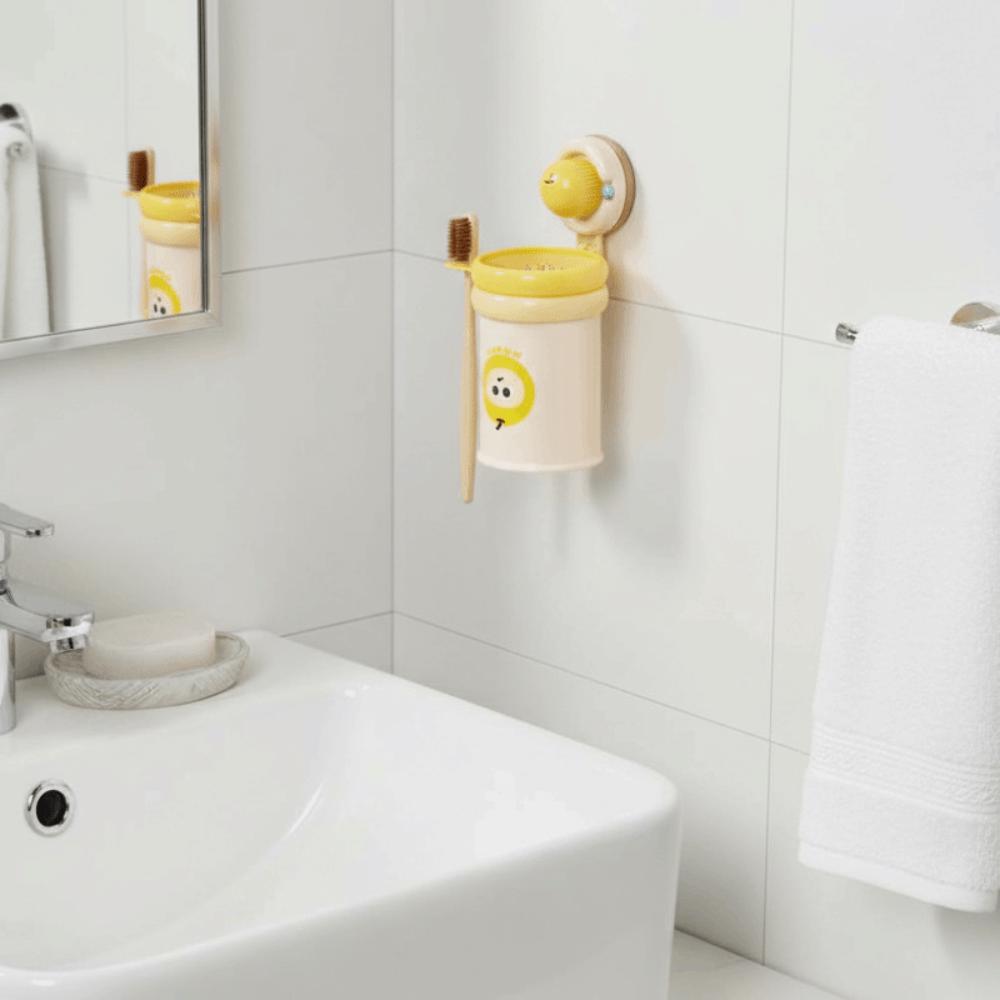 Cartoon Wall-Mounted Holder Detachable Magnetic Mouthwash Cup  Kitchen