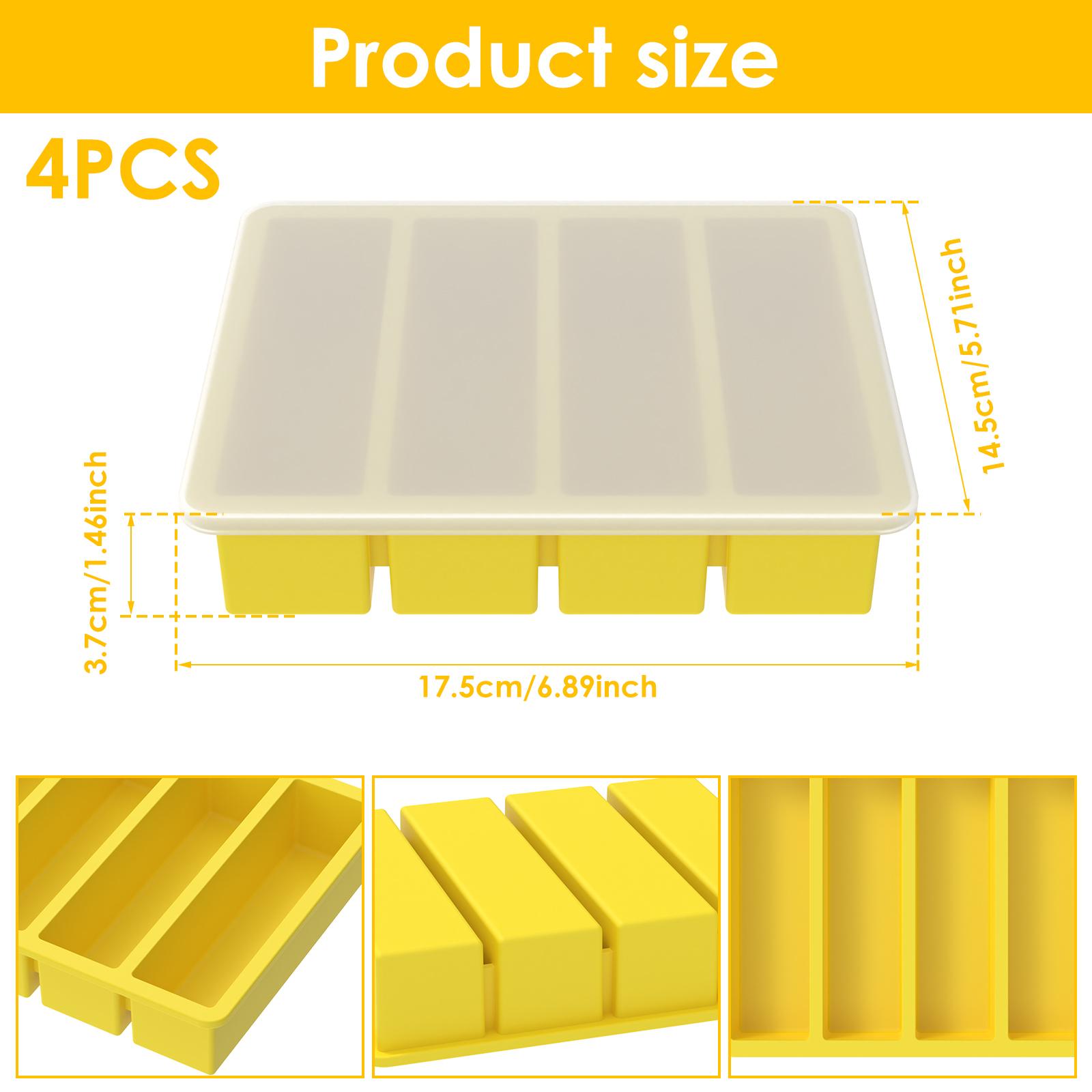 

4/1pcs Stainless Steel Ice Cube Tray Removable Ice Cube Maker with Handle Ice Cube Mold for Cocktail, Coffee Fruit Juice Drink