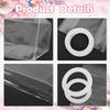 Plastic Gift Bag with Handle Clear Wedding Anniversary Birthday Gift Bag Wrapping Shower Jewelry Making Display Packing Supplies