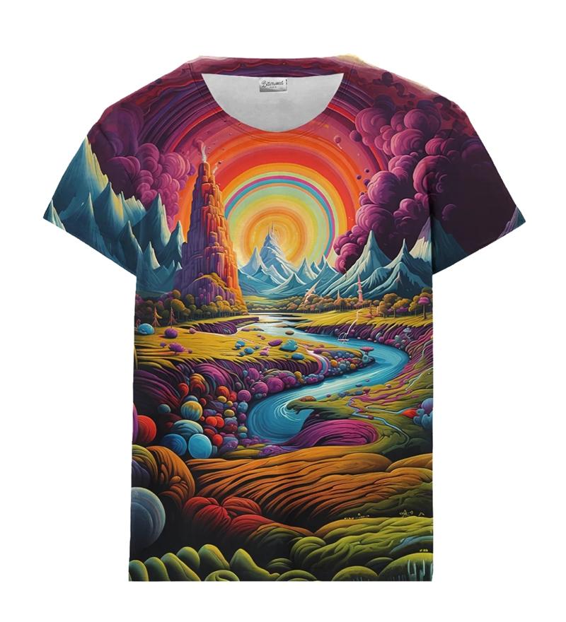 New Cool Graffiti 3D Printed T-shirt Hip-hop Chroma Round Neck Short-sleeved Street Painting Fashion Men's Women's Tops Clothing