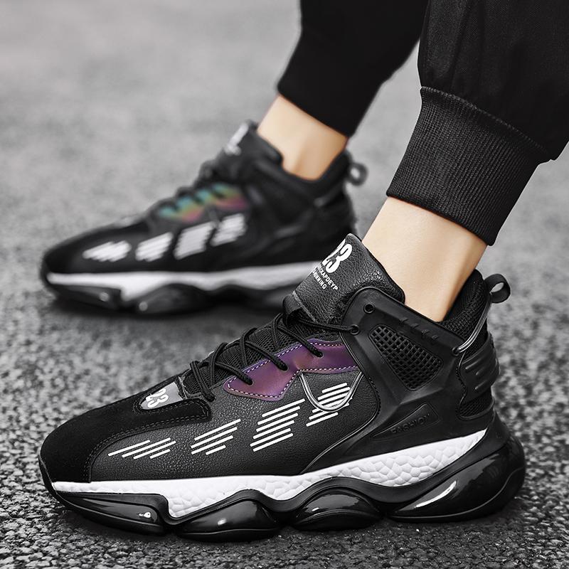 мода осень новые мужские модные баскетбольные кроссовки оригинальные мужские кроссовки — фото 6