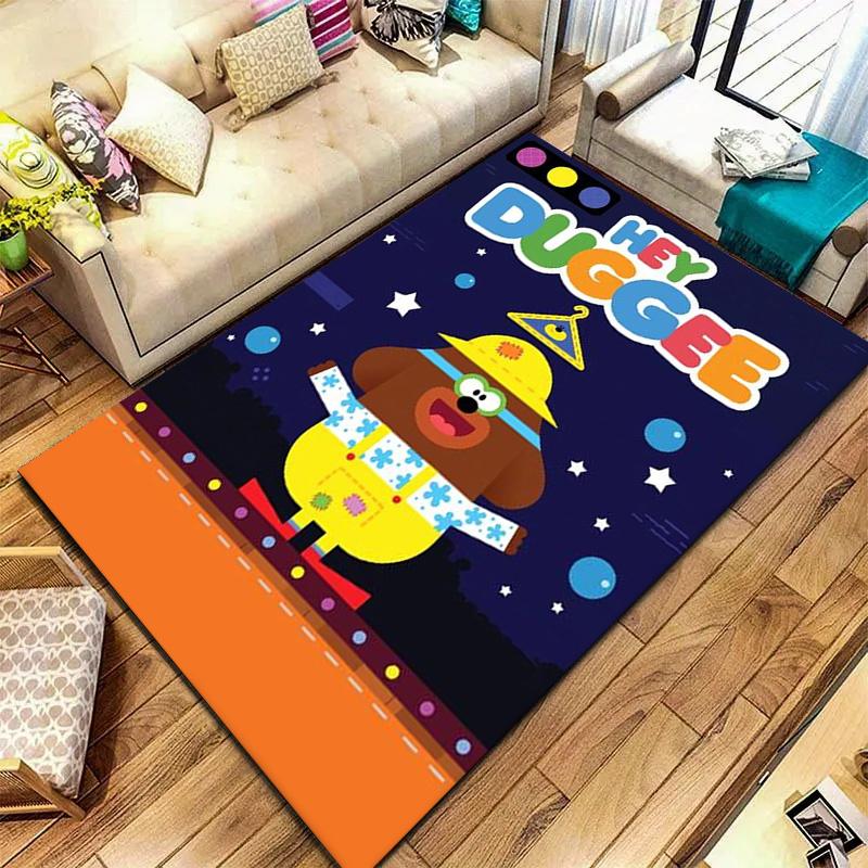 Hey Duggee Carpet Rug for Living Room Bedroom Home Sofa Decoration,Kids play Non-slip Floor Mat