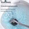 S-Shaped Wall-Mounted Toilet Brush with Curved Long Handle for Complete Cleaning