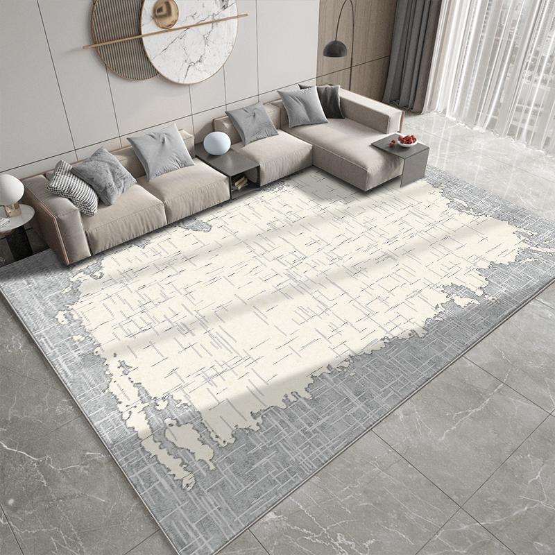 

Modern Abstract Pattern Washable Rug, Ultra-Soft Machine Cleanable Carpet for Lounge Dormitory, Anti-Skid Floor Covering Mat 40CMX60CM