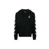 OFF WHITE Bluza z ukośnymi paskami OMBB034F20FLE0091001