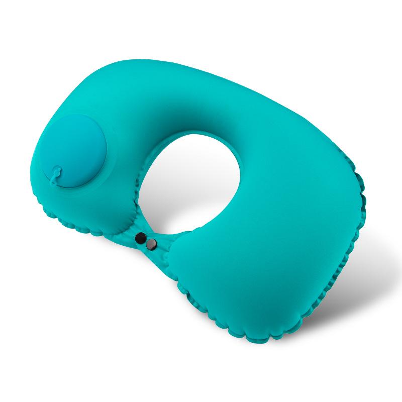 Custom Inflatable U-Shaped Travel Neck Pillow for Car & Airplane