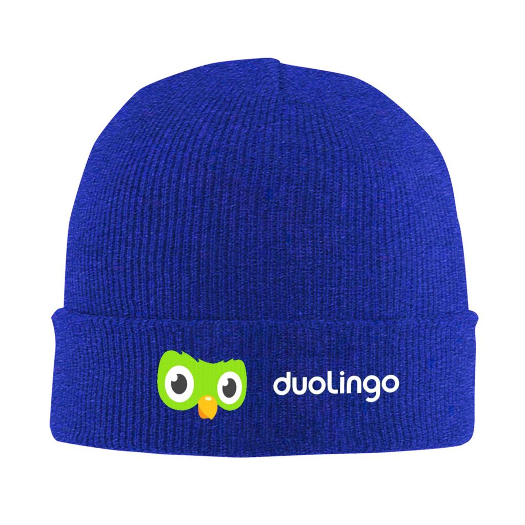 Duolingo Owl Duo Winter Skullies Beanies Hat Warm Autumn Knitted Hats Bonnet Caps for Women Men