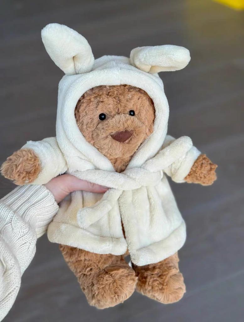 JC Bee Bär Plüschtier Weicher Heilender Begleiter Niedlicher Trend Bär Puppe Schreibtischdekoration Zimmer Geburtstag Festival Spielzeug Geschenk Für Kinder