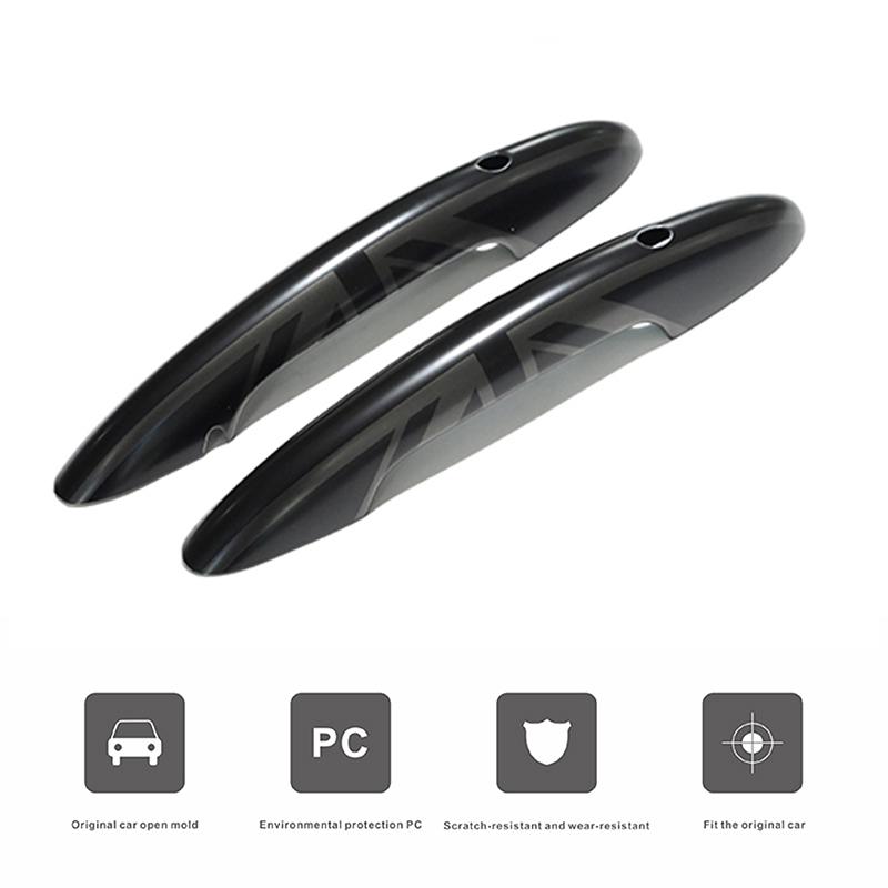 2PCS In Set The Black Flag Door Handle Cover Sticker Trim For MINI Cooper S JCW F56 F57 Car-Styling Exterior Parts